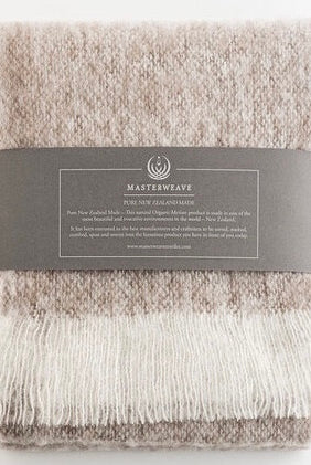 Tussock coloured merino wool scarf