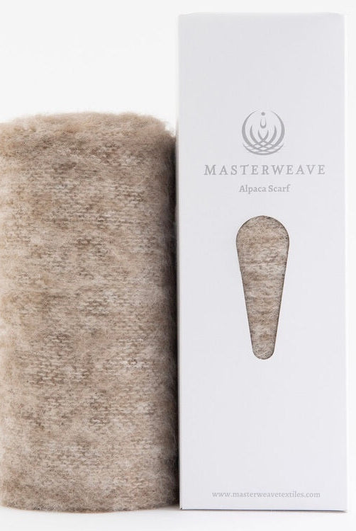 Pumice colour scarf, rolled up