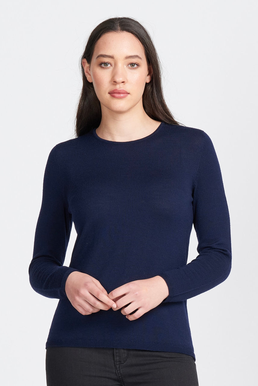 Royal Merino - 100% Merino Classic Crew (RM2050CR) Light Navy.