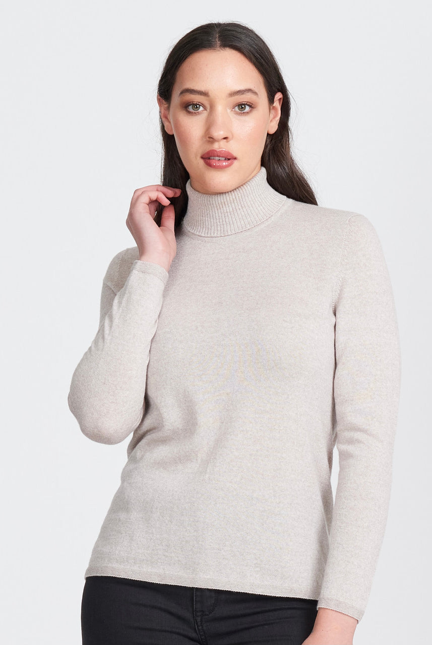 Royal Merino - 100% Merino - Classic Polo, Light Sand.
