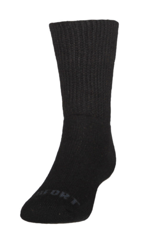 Merino and Possum socks with toe reinforcement. Colour black.