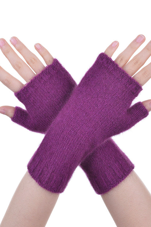 McDonald - Possum & Merino Short Plain Glovelet (6105) Purple