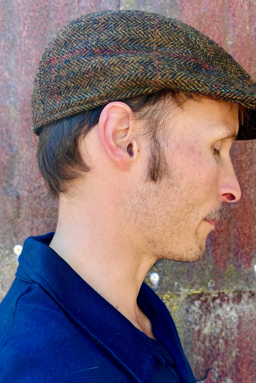 Hills Hats - Castleford English Tweed Premium Duckbill (HHCD) - Castleford Brown
