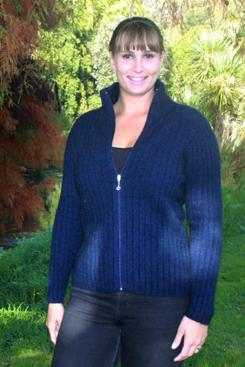 Lothlorian Merino - Possum Rib Jacket (9821)Midnight