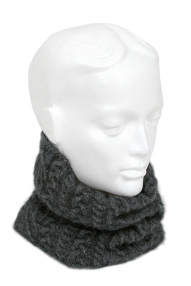 Charcoal neckband on mannequin