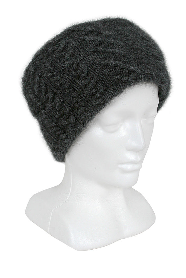 Charcoal headband on mannequin