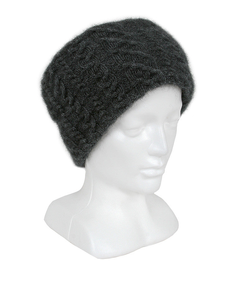 Charcoal headband on mannequin