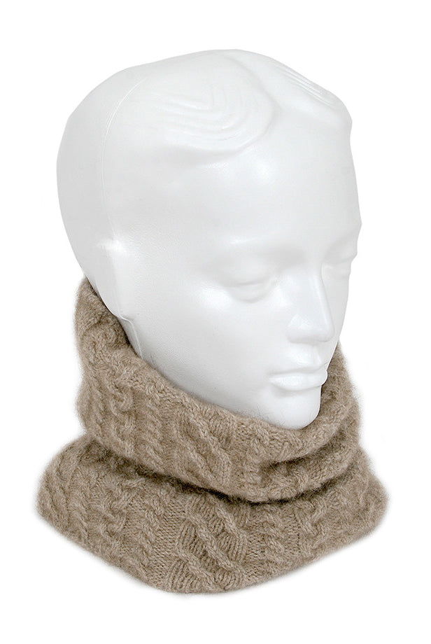 Natural colour neckband on mannequin