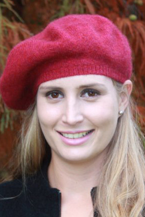 Raspberry - Lothlorian Merino - Possum Plain Beret (9904)