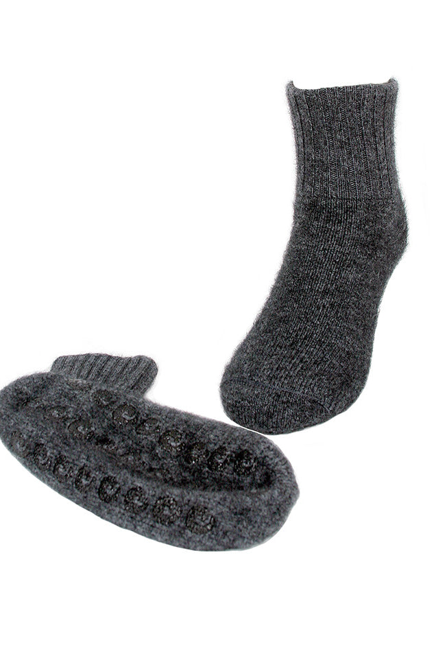 Lothlorian - Merino & Possum House Sock (9933) Charcoal
