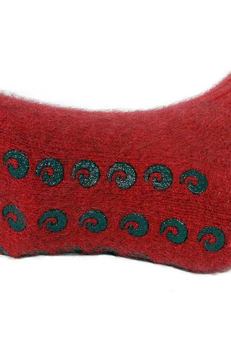Lothlorian - Merino & Possum House Sock (9933) Red