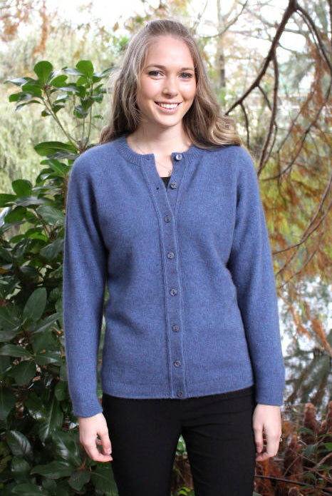 Button up cardigan in colour Light Blue