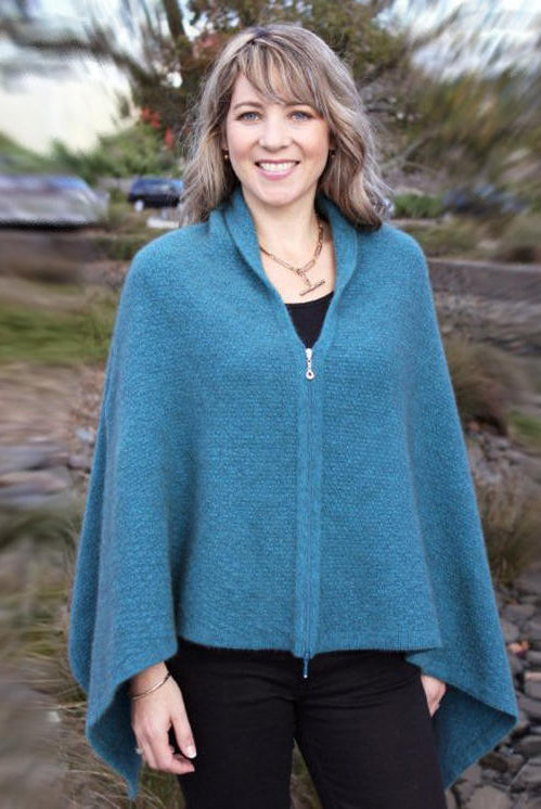 Zippered Wrap in colour Teal