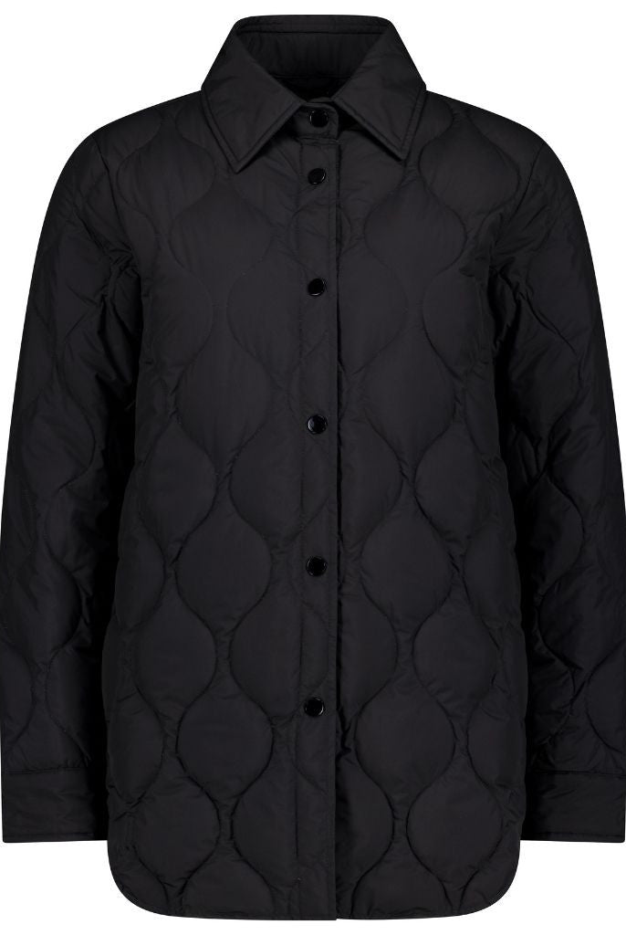 Moke - Ash Down Overshirt in the colour Black.