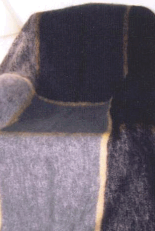 Mohair blanket over a chair