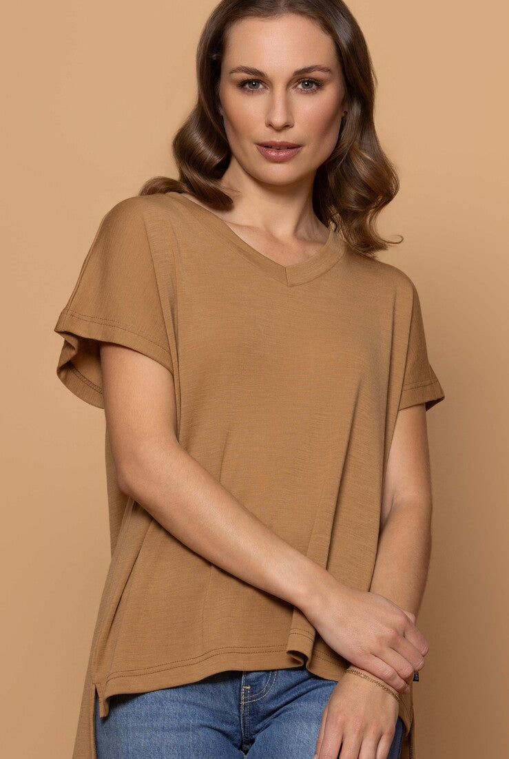 Bay Road Merino - Sonnet Tee (BR896)Caramel