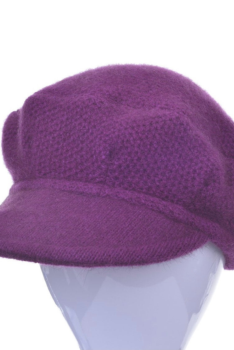 Soft peak hat in colour Berry