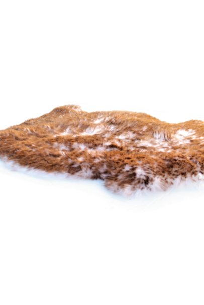 Natural sheepskin rug for pets