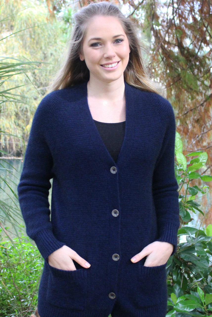 Midnight colour boyfriend cardigan