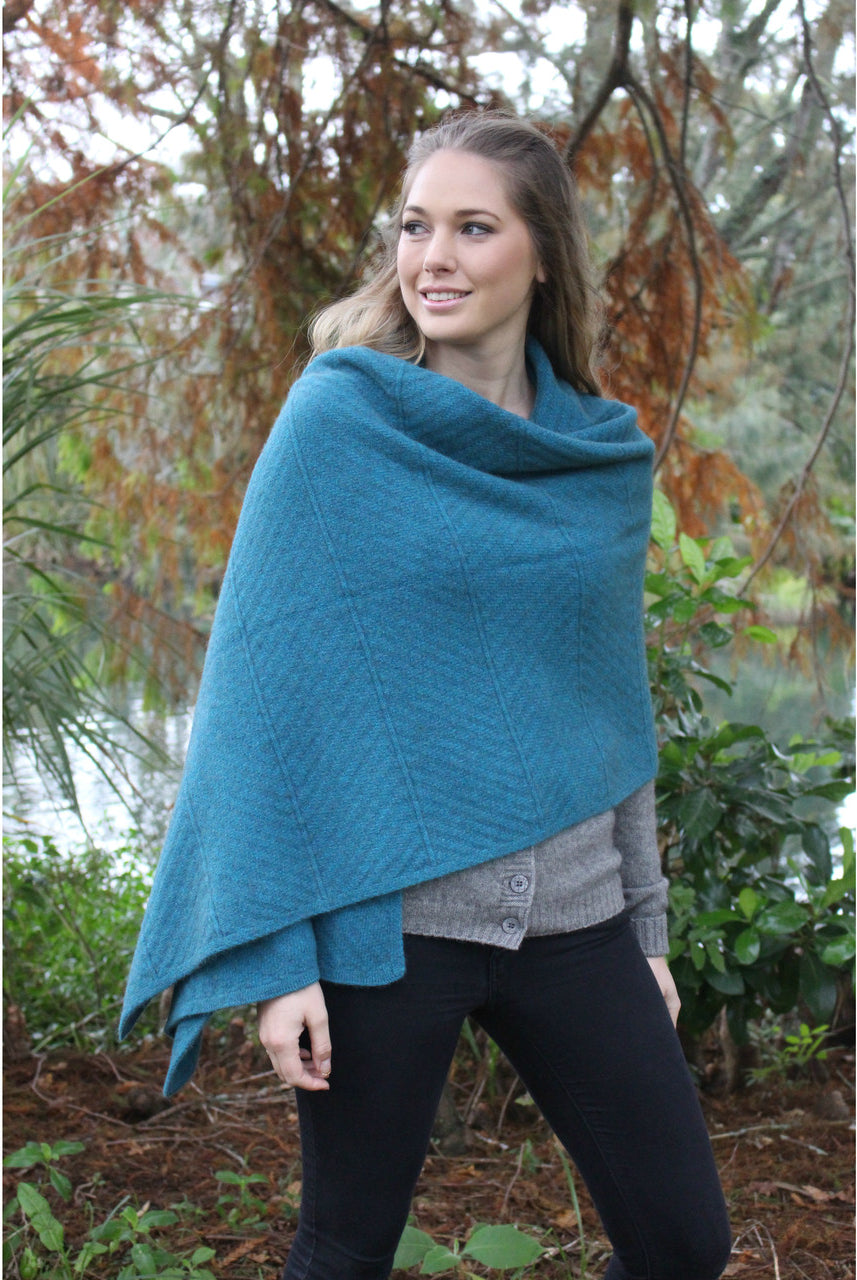 Chevron wrap in colour Teal