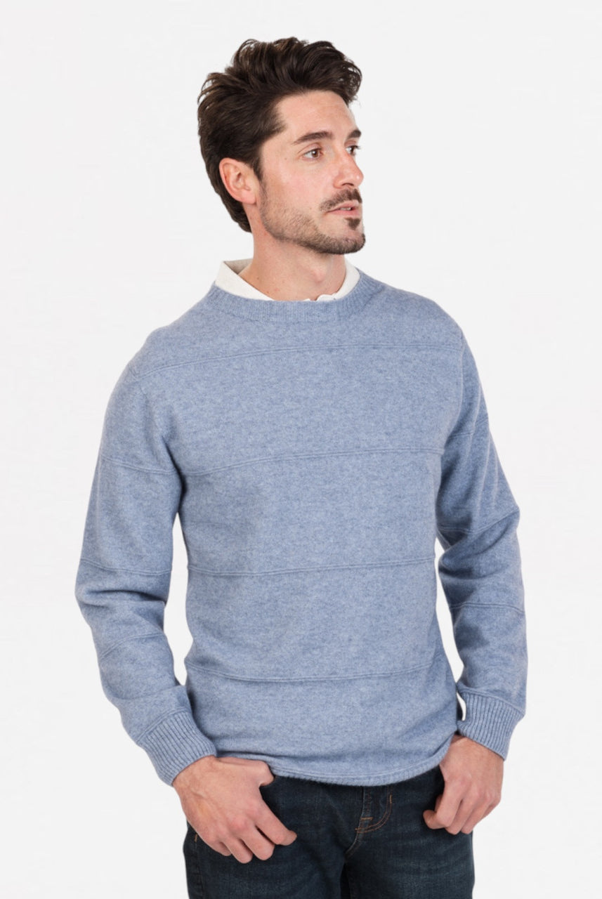 Native World - Men's Ripple Stitch Sweater (NB438) Crystal