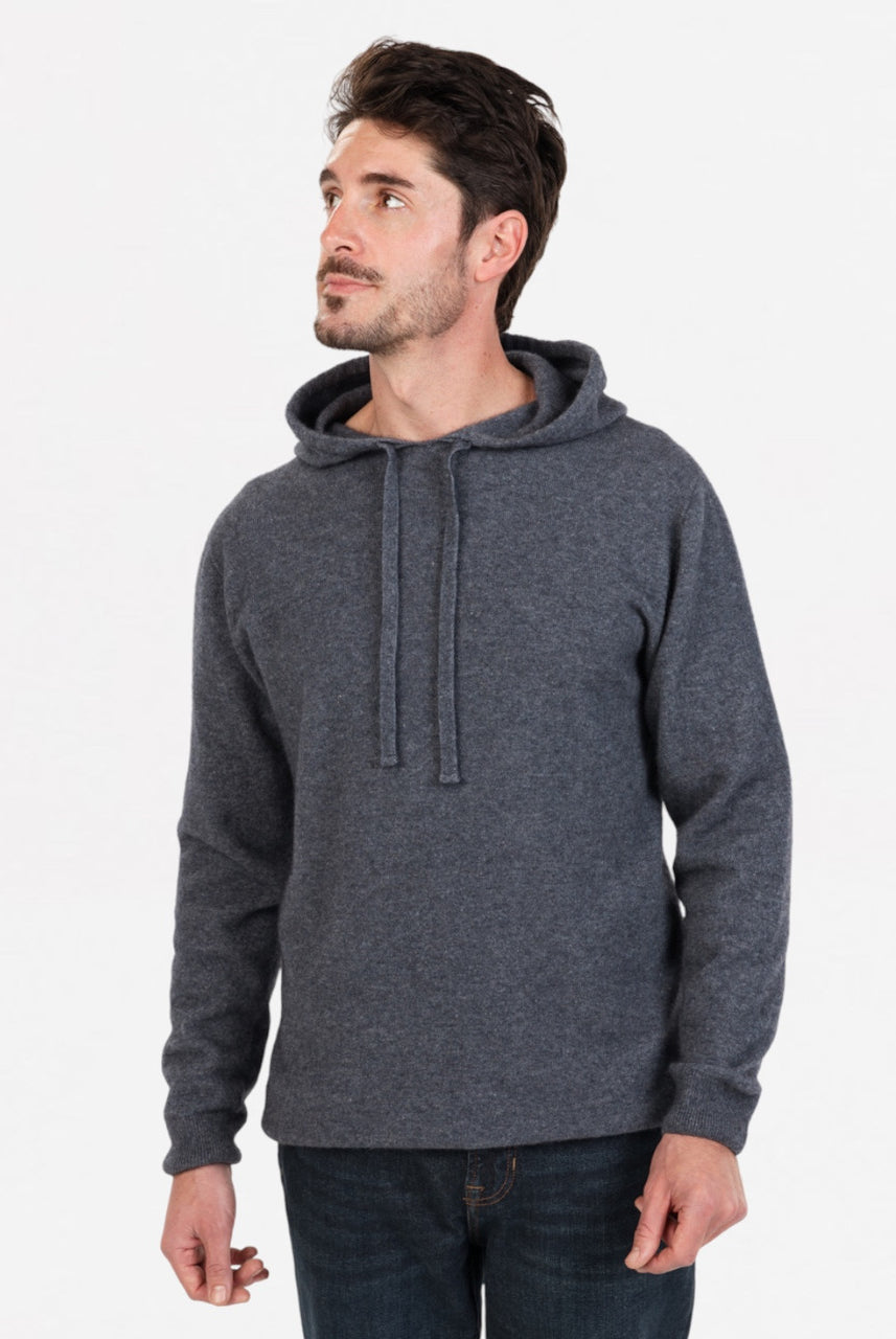 Native World - Men's Merino & Possum Hoodie (NB436) Sky