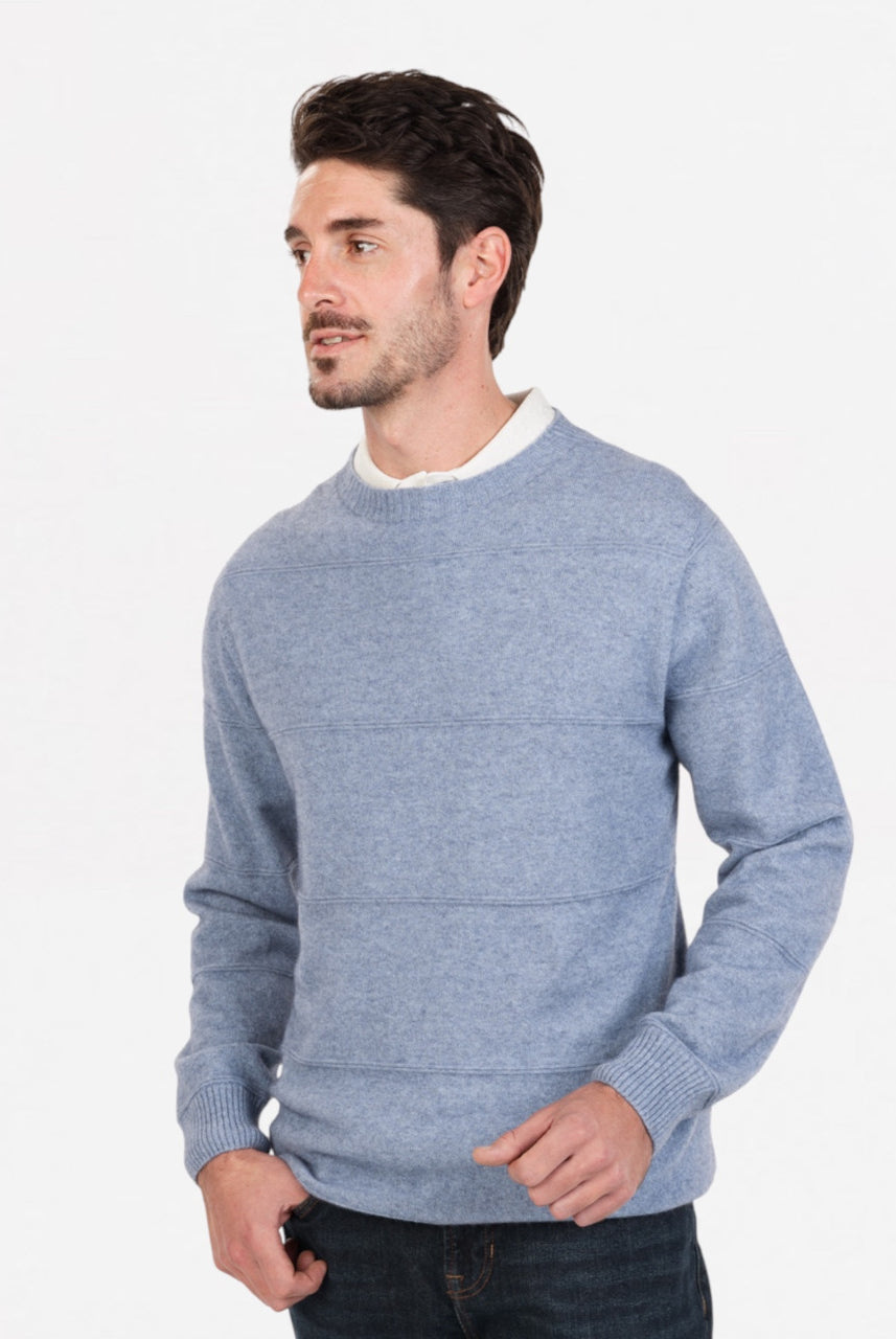 Native World - Men's Ripple Stitch Sweater (NB438) Crystal