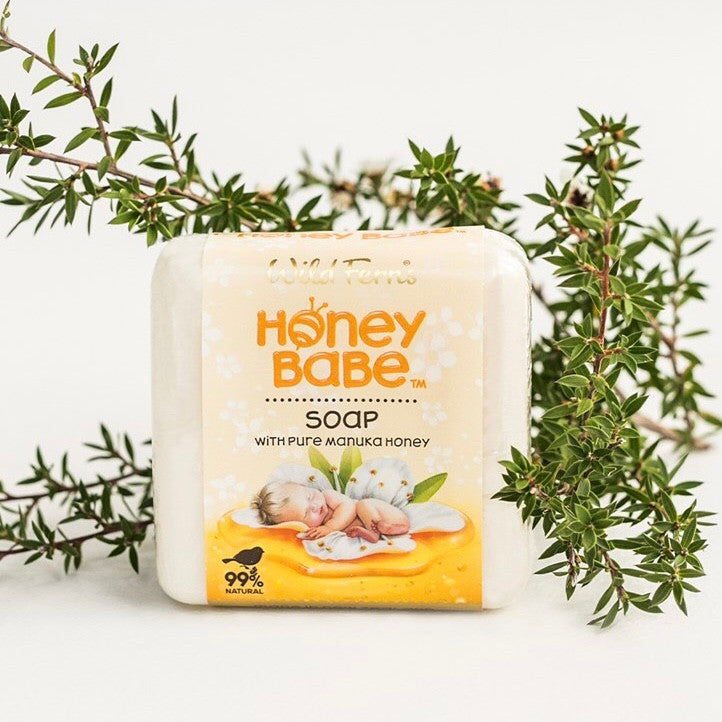 Wild Fern's Honey Babe - Soap with Pure Manuka Honey (100g) (HOBS)
Triple Milled Manuka Honey Baby Soap