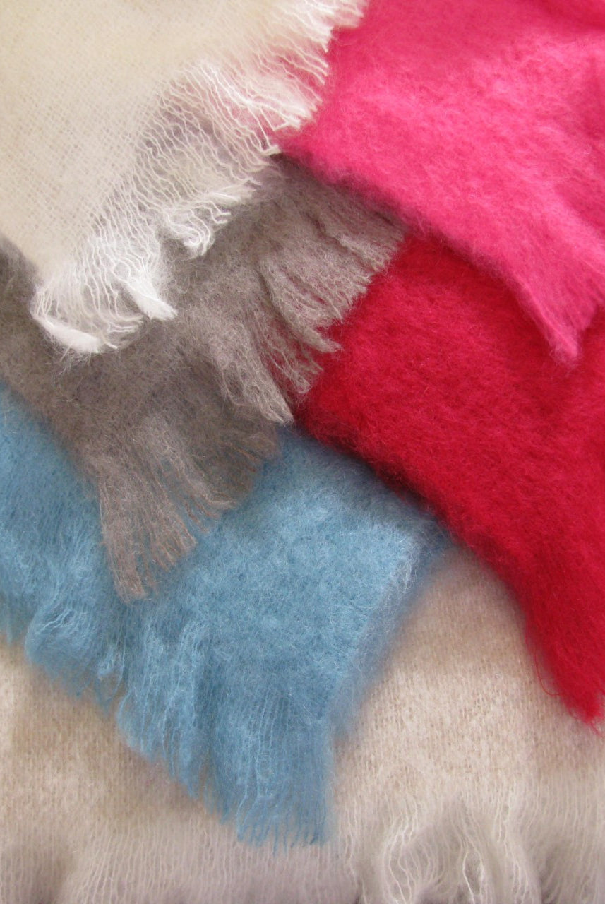 Mohair knee rug in different colours