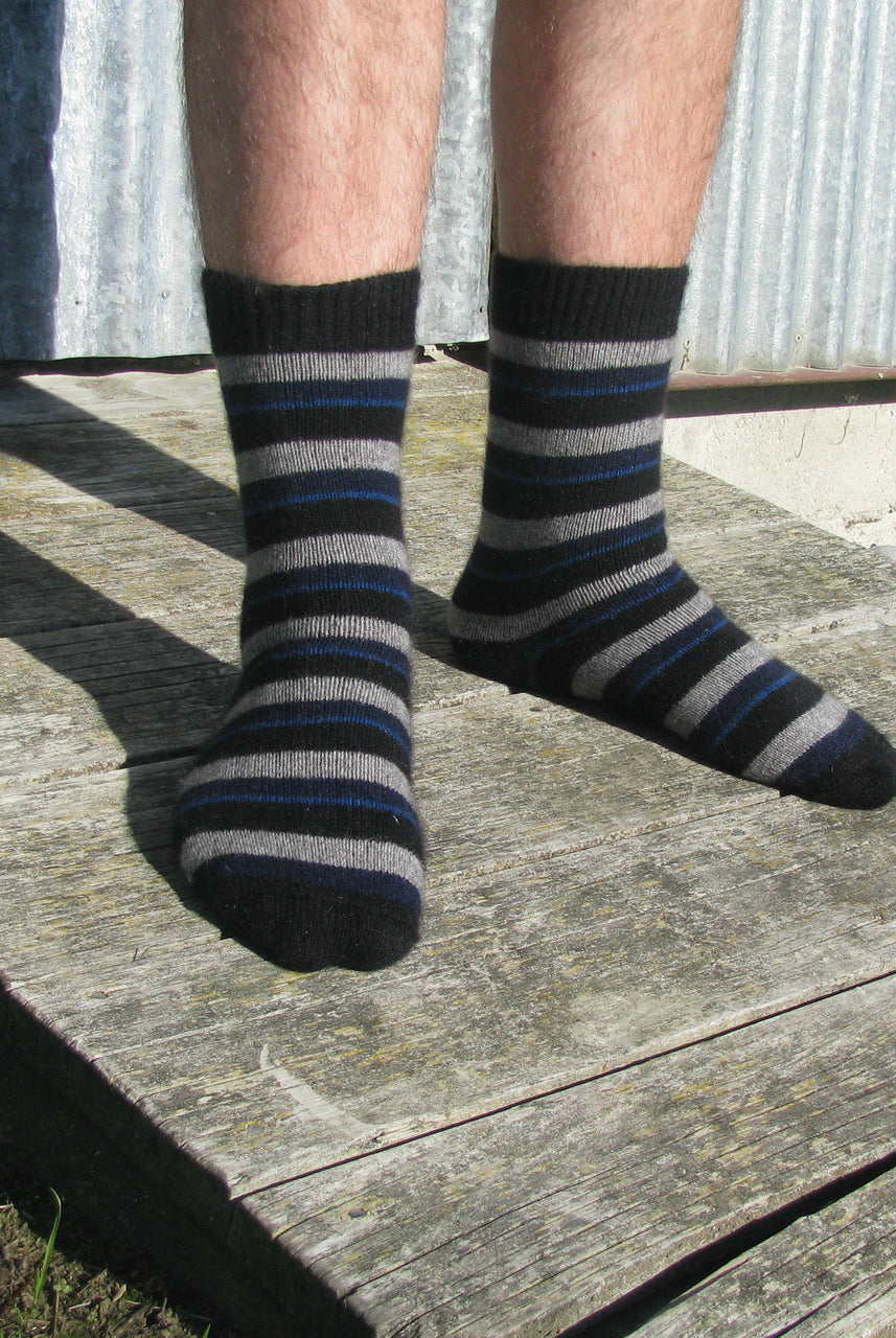Lagoon colour striped socks