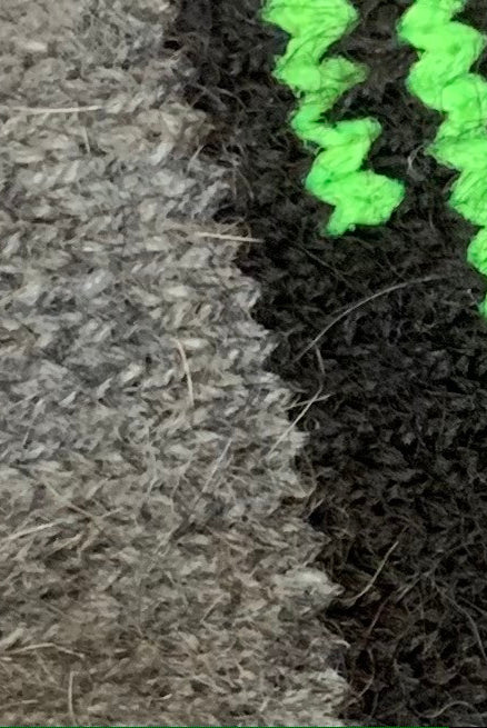 Close up of mens ankle sock, colour Riverstone