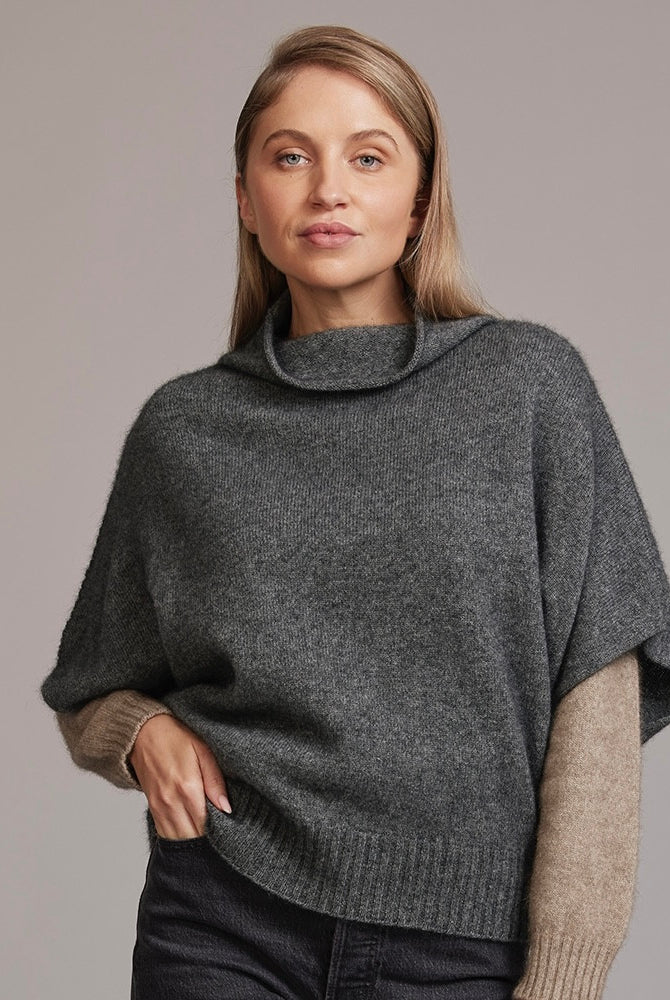 McDonald - Merino - Possum Shrug Sweater (5043) Pewter.