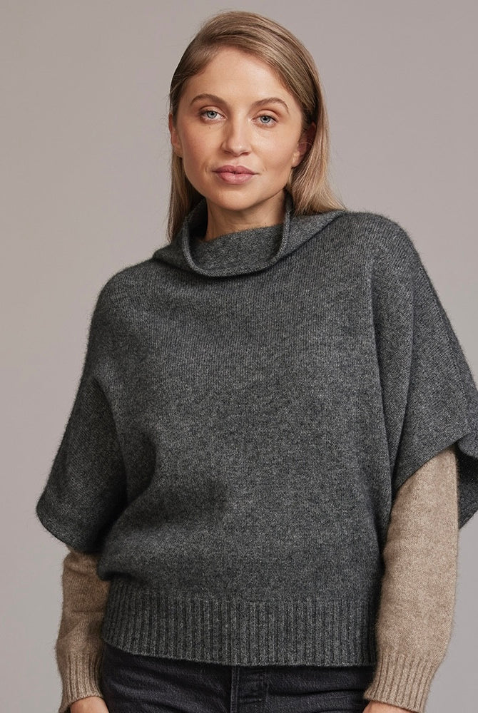 McDonald - Merino - Possum Shrug Sweater (5043) Pewter.
