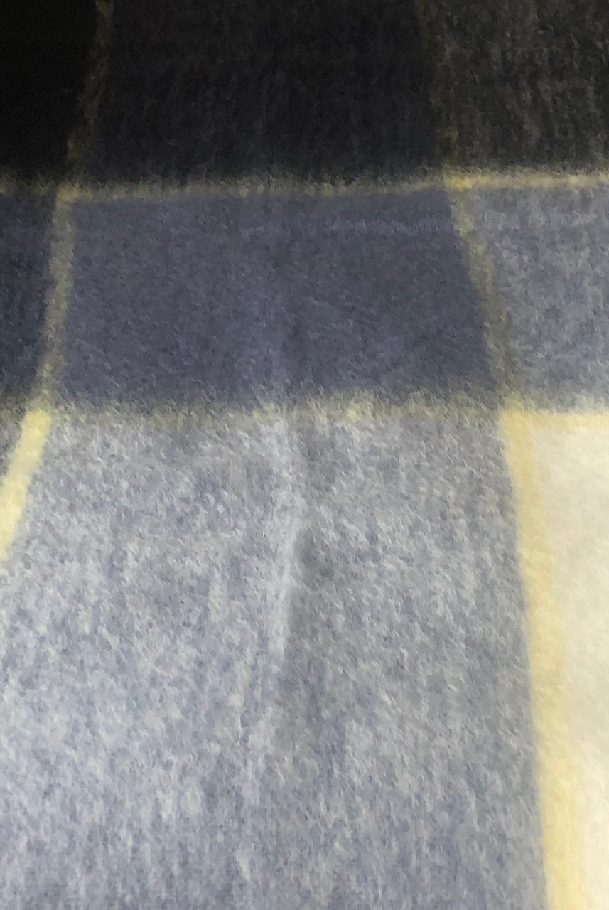 Close up of mohair blanket