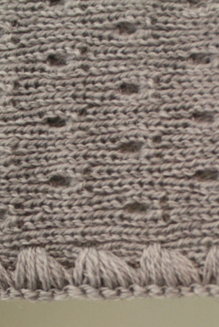 Baby blanket with pattern.