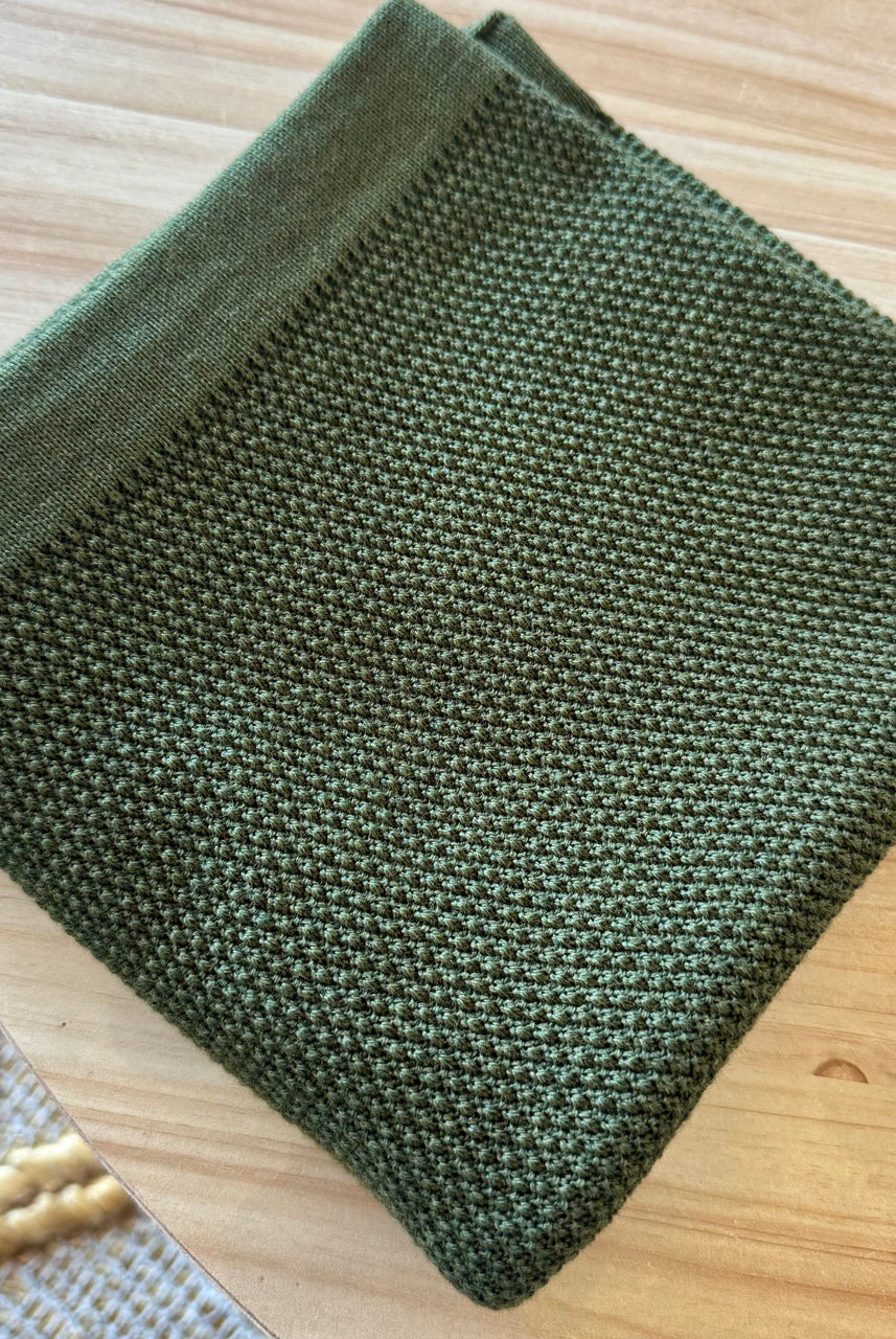 Moss coloured blanket