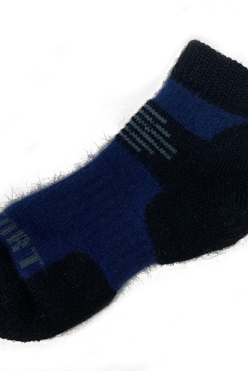 Close up of mens ankle sock, colour Ocean