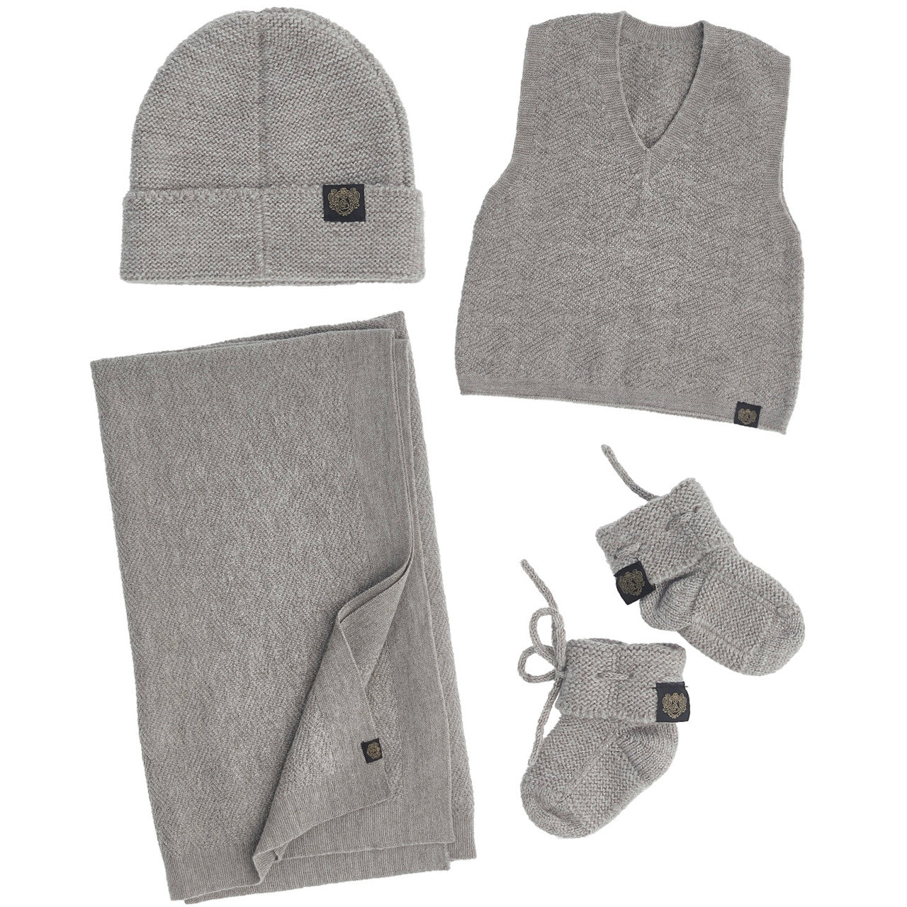 McDonald - Merino Newborn Baby Gift Set (Wrap, Vest, Beanie & Booties)
