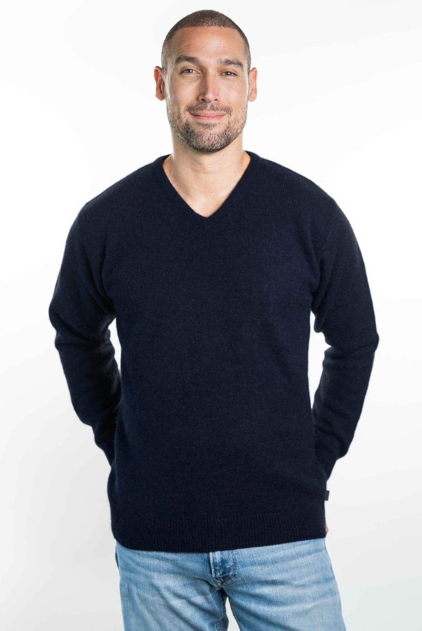 Koru - Men's V Neck Sweater (KO841) Navy