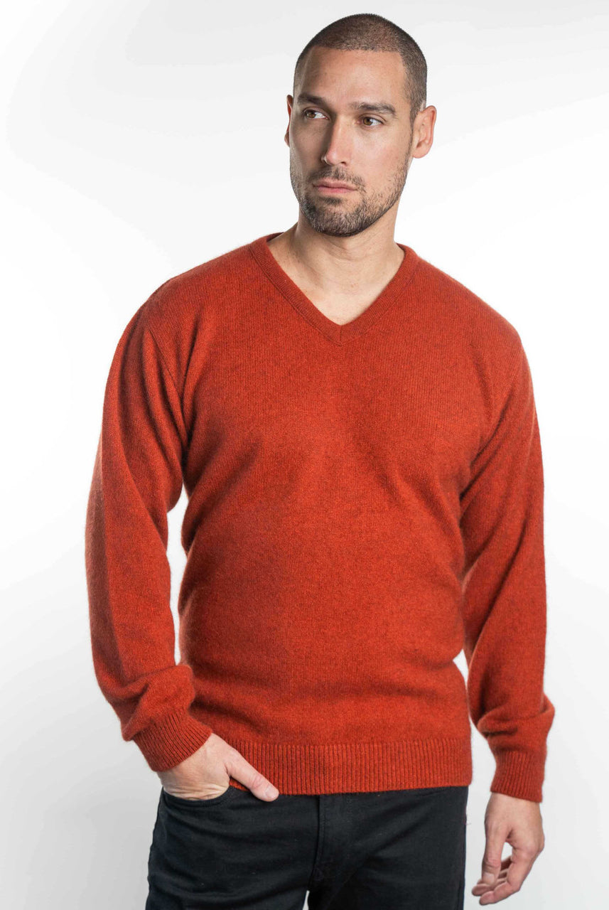 Koru - Men's V Neck Sweater (KO841) Sienna