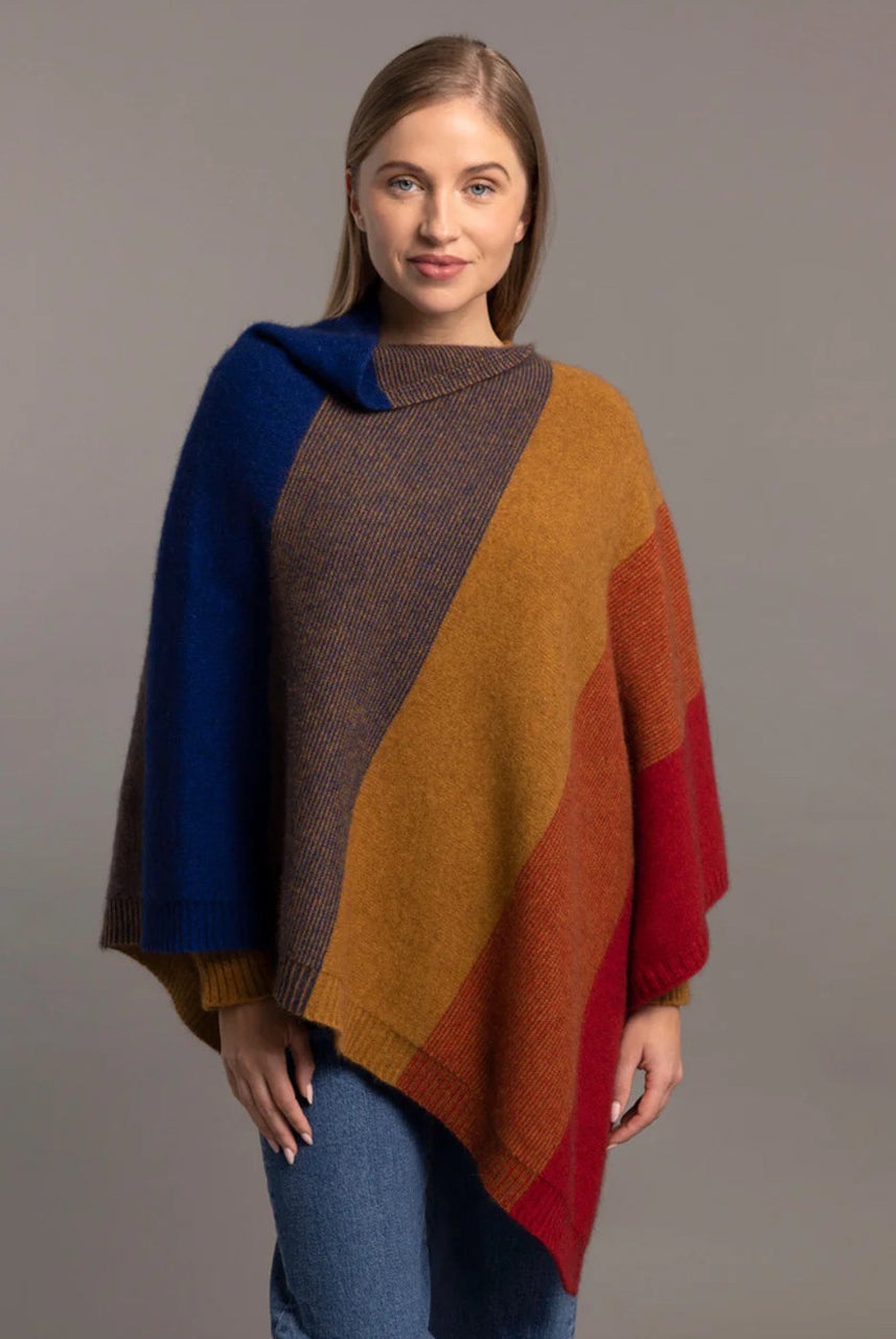 McDonald - Merino & Possum Ombre Poncho (5010) Primary