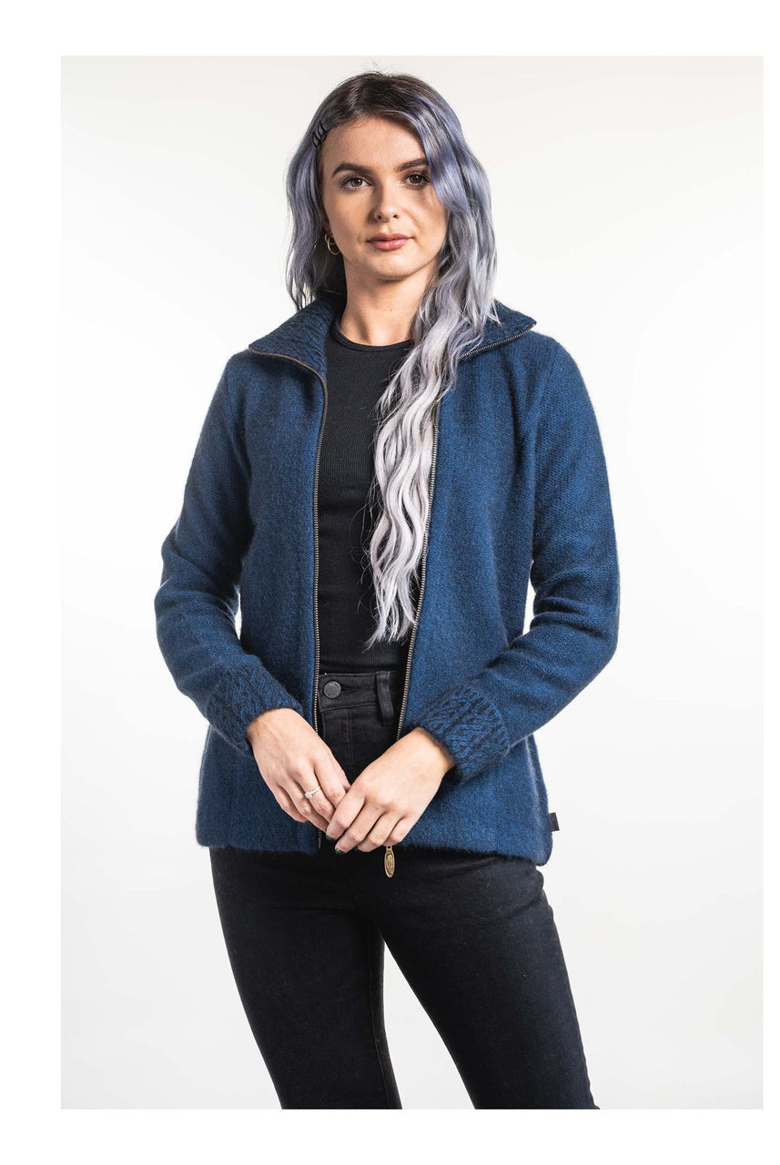 Koru Merino - Possum Two Tone Jacket (KO476)