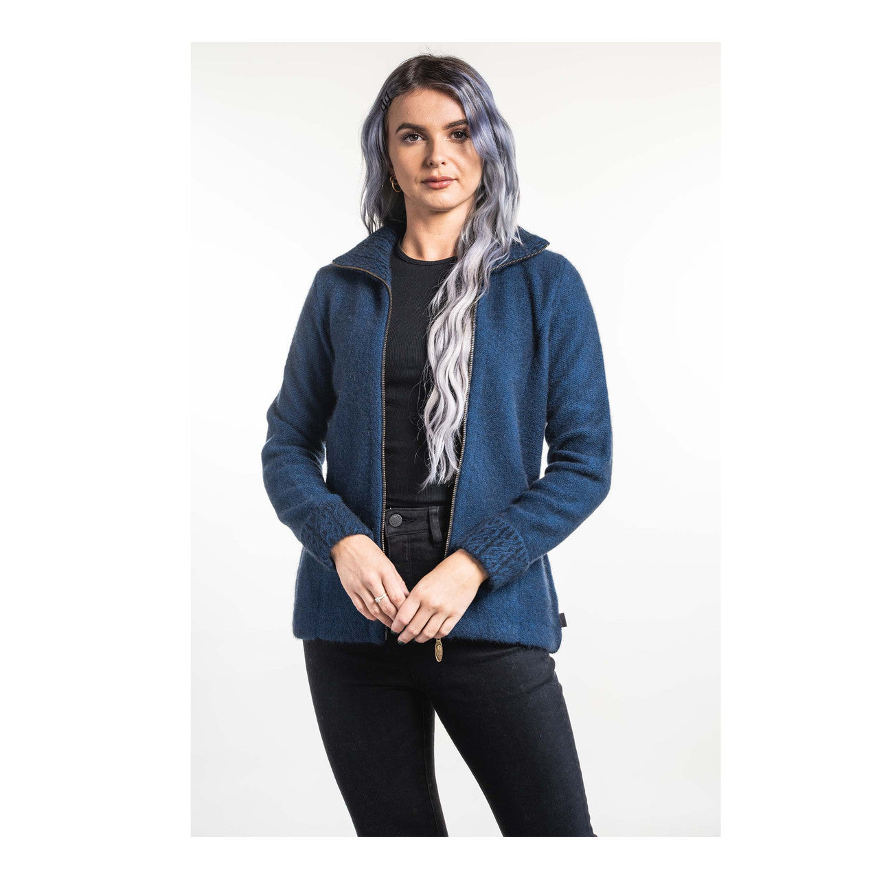 Koru Merino - Possum Two Tone Jacket (KO476)