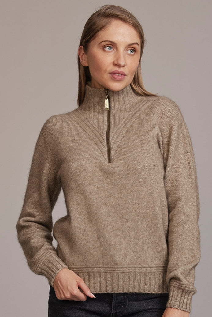 McDonald - Merino - Possum Ridge Funnel Neck (5040) Mocha.
