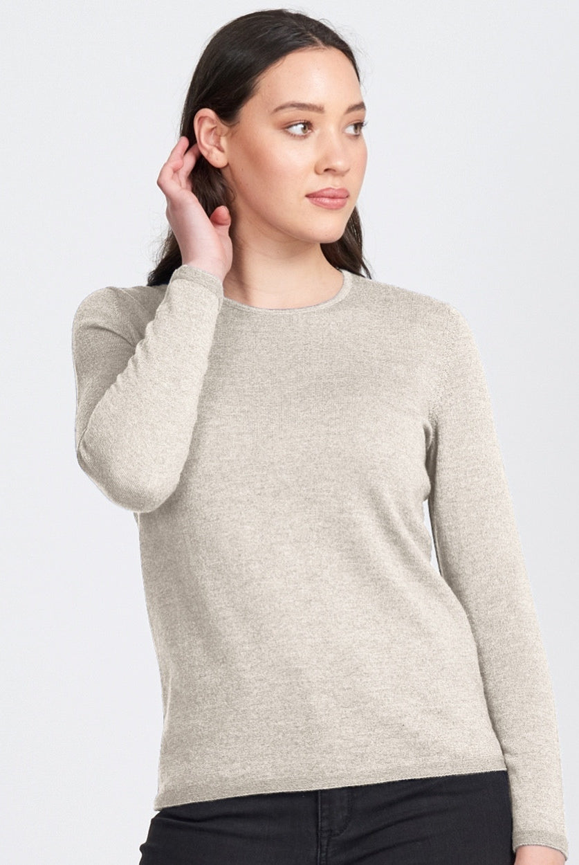 Royal Merino - 100% Merino Classic Crew (RM2050CR) Light Sand.