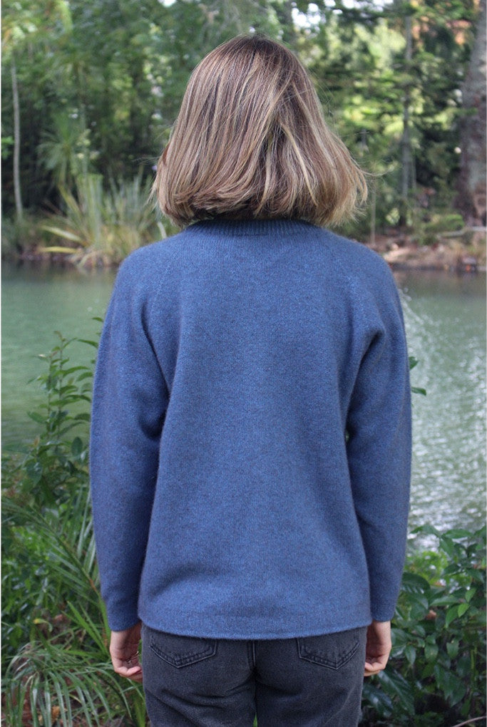 Lothlorian - Plain Button Cardigan (9937)Light Blue