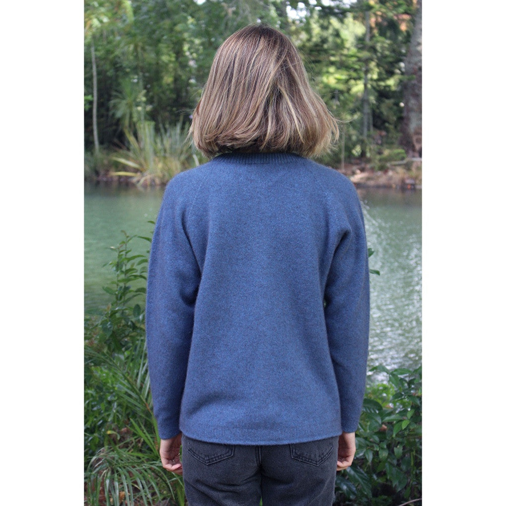 Lothlorian - Plain Button Cardigan (9937)Light Blue
