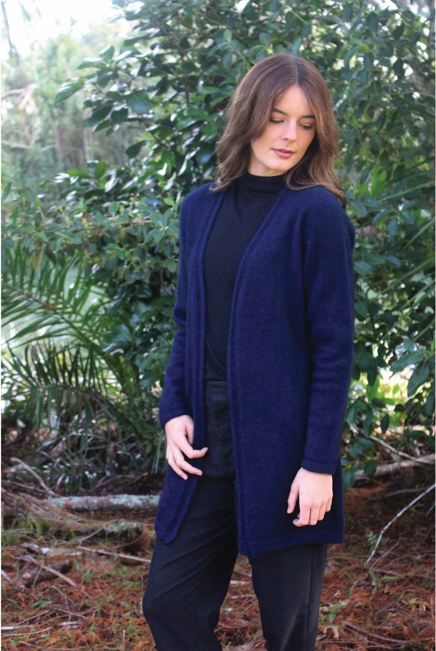 Lothlorian - Merino & Possum Curb Jacket (9785)Midnight
