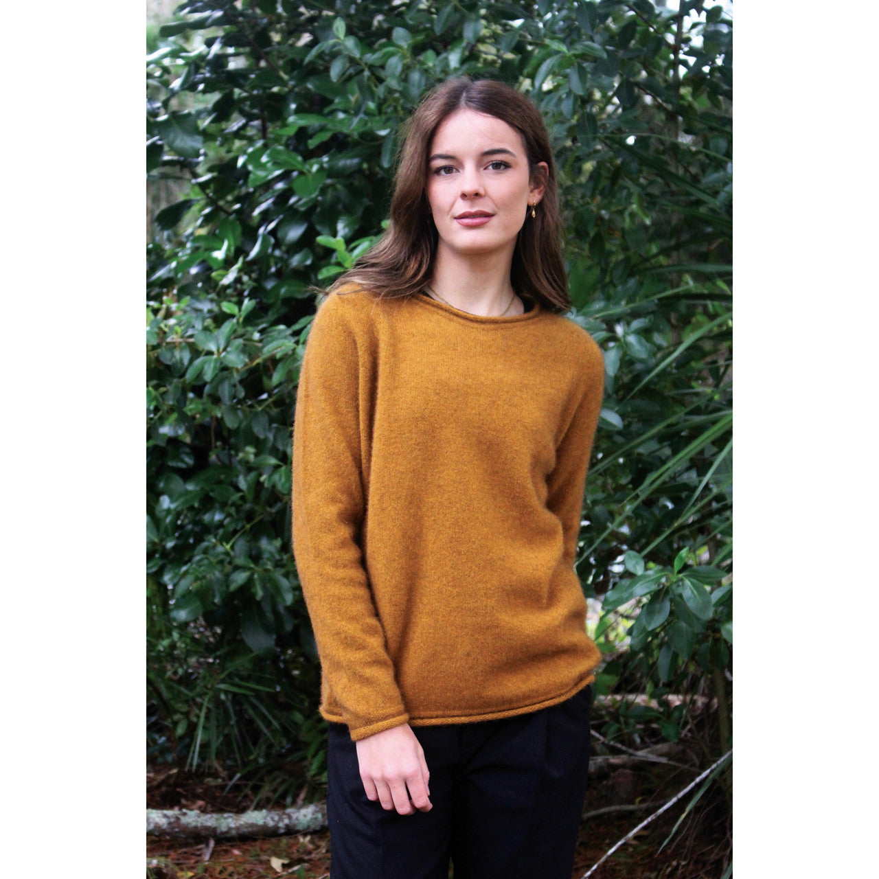 Lothlorian - Merino & Possum Scroll Jumper (9786) Gold