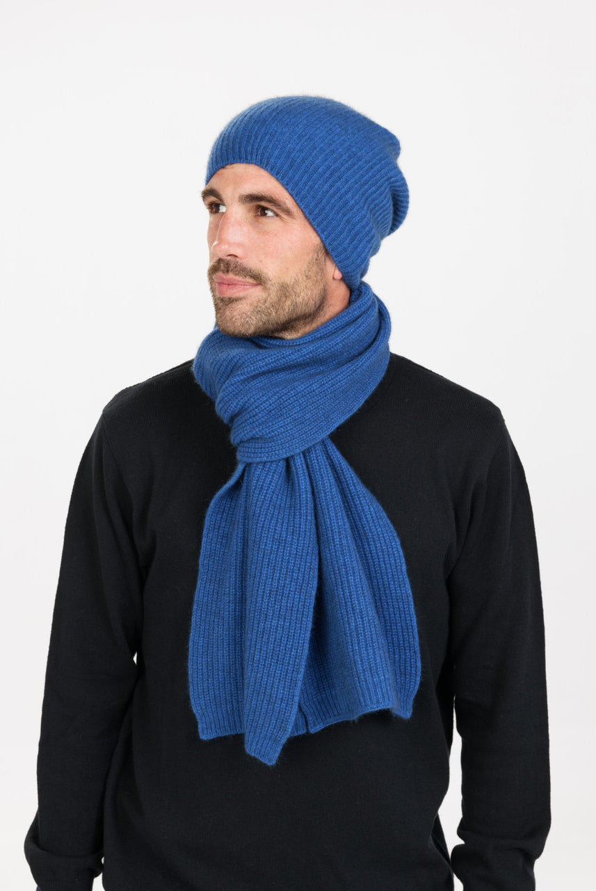 Native World - Merino & Possum Slouch Beanie (NX677)Cornflower
